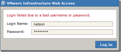 VMware infrastructure web access